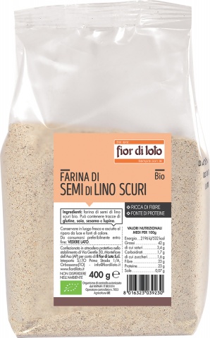 Image of Farina Di Semi Di Lino Scuri Fior Di Loto 500g033