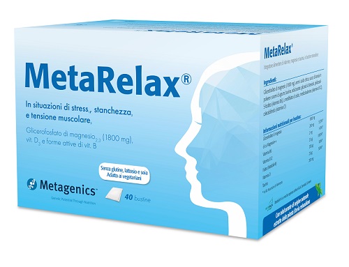 Image of Metagenics Metarelax New Integratore Alimentare 40 Bustine 971064225