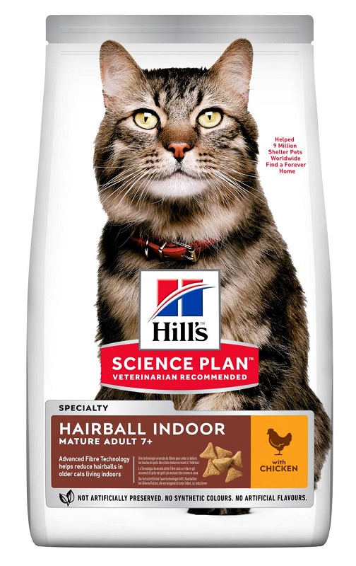 Image of Science Plan Mature Adult 7+ Hairball & Indoor Control con Pollo - 1,50KG