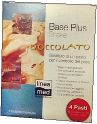 Image of LineaMed Base Plus Shake Cioccolato 22g 4 Bustine Monodose