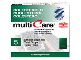 Image of MultiCare Colesterolo 5 Strisce Reattive + Chip 903646711