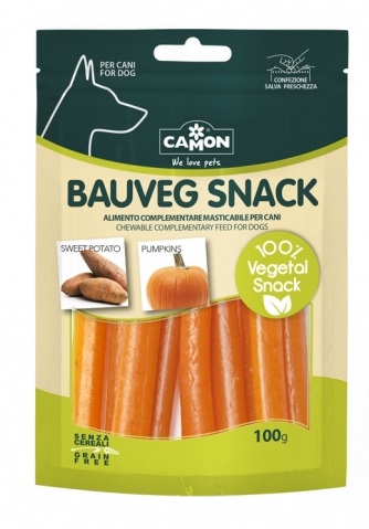 Image of Bauveg Snack Vegetali Senza Cereali - 100GR - Patata Dolce e Zucca