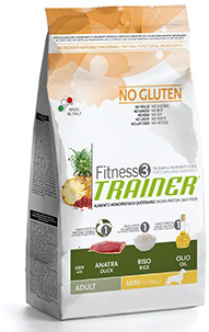 Nova Foods Trainer Fitness 3 Adult Mini Anatra Riso E Olio 2kg