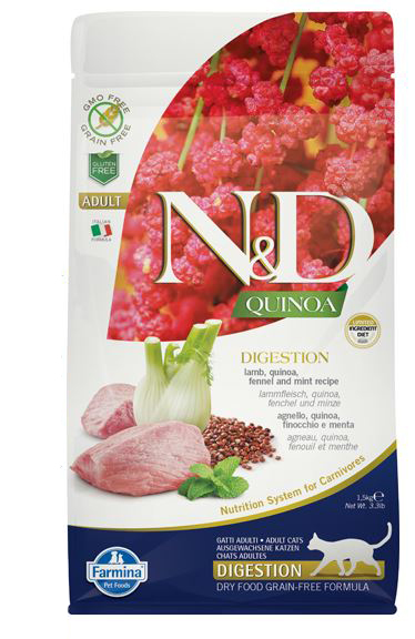Image of Natural & Delicious Quinoa Digestion Agnello Grain Free - 1,50KG