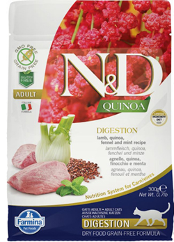 Image of Natural & Delicious Quinoa Digestion Agnello Grain Free - 300GR