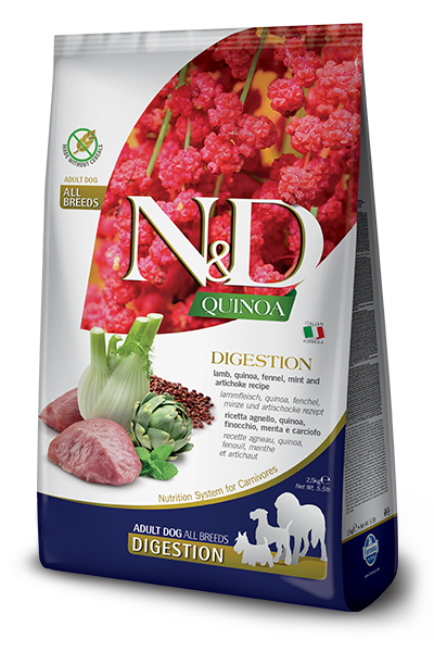 Image of Natural & Delicious All Breed Quinoa Digestion Agnello Grain Free - 2,50KG