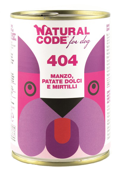 Image of For Dog 404 Manzo, Patate Dolci e Mirtilli - 400GR