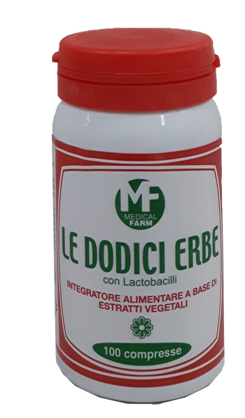 

Medical Farm Le Dodici Erbe Con Lactobacilli Integratore Alimentare 100 Compresse