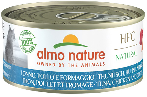 Image of HFC Natural Tonno, Pollo e Formaggio - 150GR