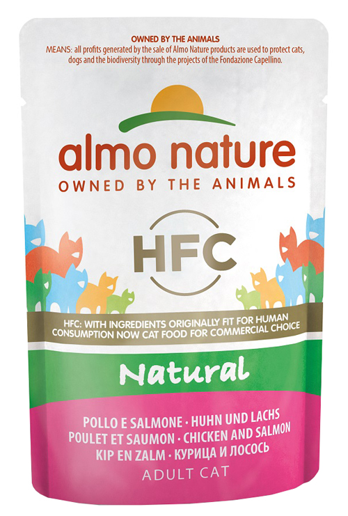 Image of HFC Natural Pollo e Salmone - 55GR033