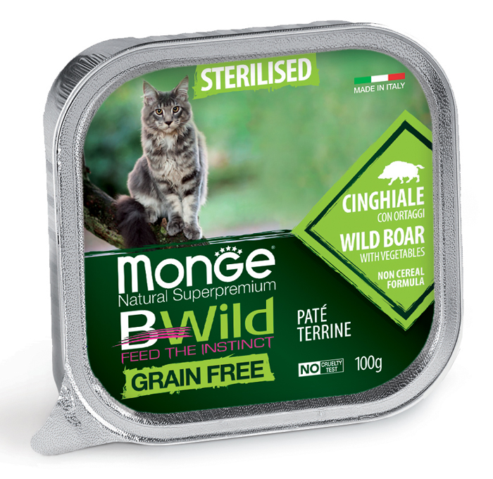 Image of BWild Adult Paté Terrine Acciughe con Cinghiale con Ortaggi - Sterilised - 100GR033