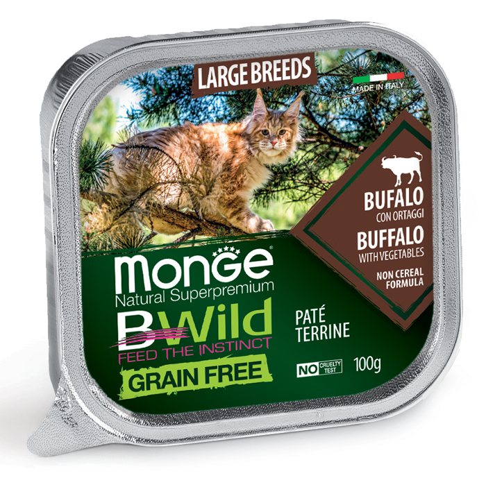 Image of BWild Adult Paté Terrine Bufalo con Ortaggi Large Breed All Life Stage - 100GR033