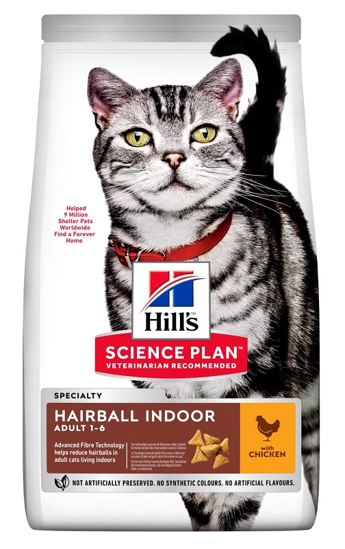 Image of Science Plan Adult Hairball Indoor con Pollo - 6X300GR