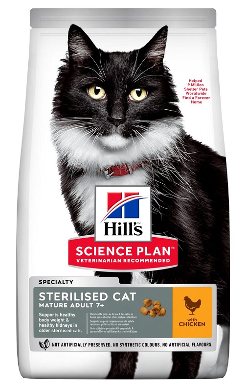 Image of Science Plan Mature Adult 7+ Sterilised Cat con Pollo - 1,50KG