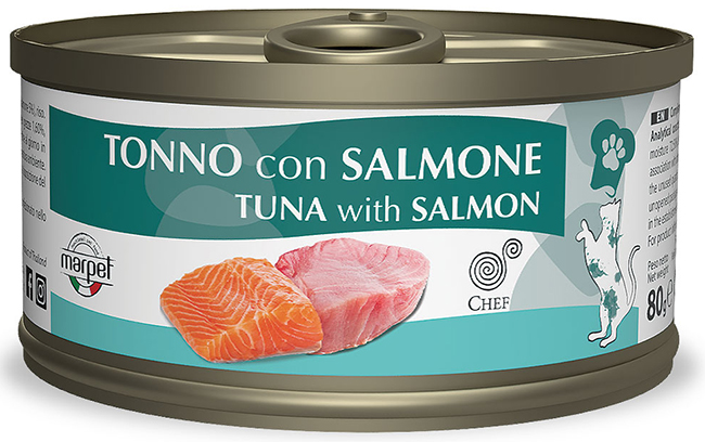 Image of Aequilibriavet Chef Tonno con Salmone - 80GR
