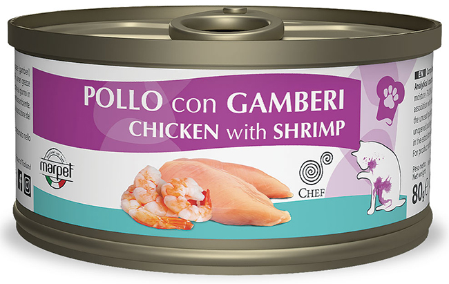 Image of Aequilibriavet Chef Pollo con Gamberi - 80GR