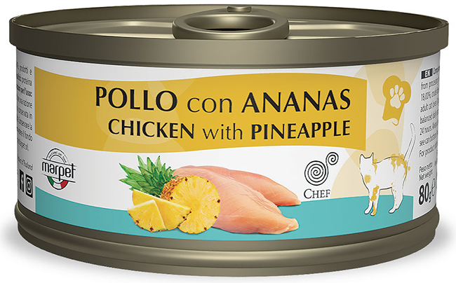 Image of Aequilibriavet Chef Pollo con Ananas - 80GR