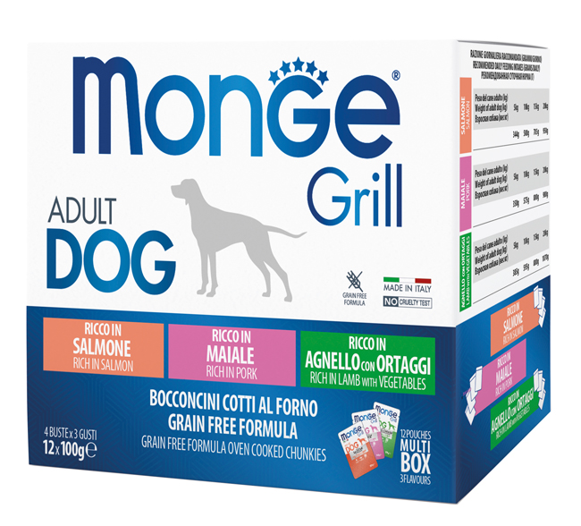 Image of Grill Adult Multibox Mix Salmone - Maiale - Agnello - 12Xda 100 Gr.
