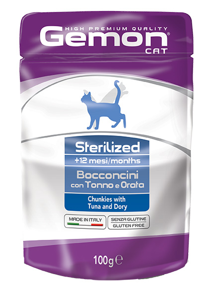 Image of Sterilized Cat Bocconcini con Tonno e Orata - 100GR