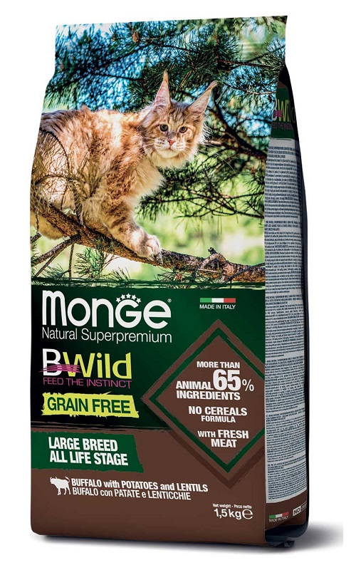 Image of BWild Grain Free All Life Stage Adult Large Breed con Bufalo, Patate e Lenticchie - 1,50KG