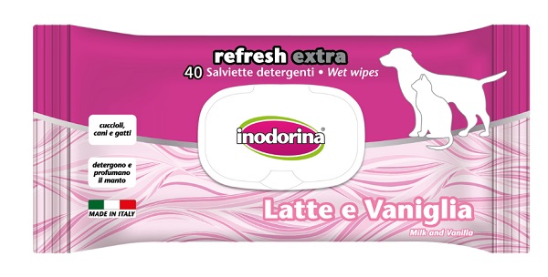 Image of Salviette Refresh Extra con Latte, Vaniglia e Olio di Argan - Salviette