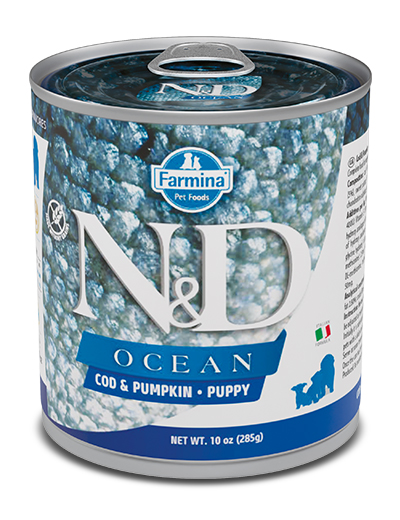 Image of Natural & Delicious Ocean Puppy con Merluzzo e Zucca - 285GR033