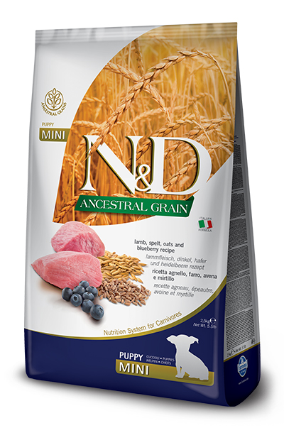 Image of Natural & Delicious Ancestral Grain Puppy Mini con Agnello e Mirtillo - 2,50KG