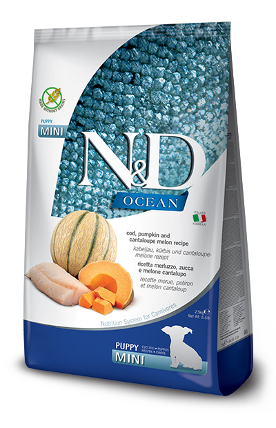 Image of Natural & Delicious Mini Ocean Puppy con Merluzzo, Zucca e Cantalupo - 800GR033