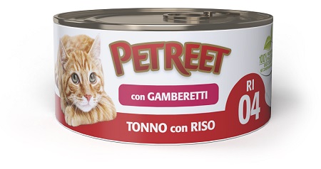 Image of PETREET TONNO RISO GAMBERETTI