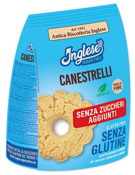 Image of Canestrelli al Riso Senza Zuccheri Aggiunti Inglese 200g