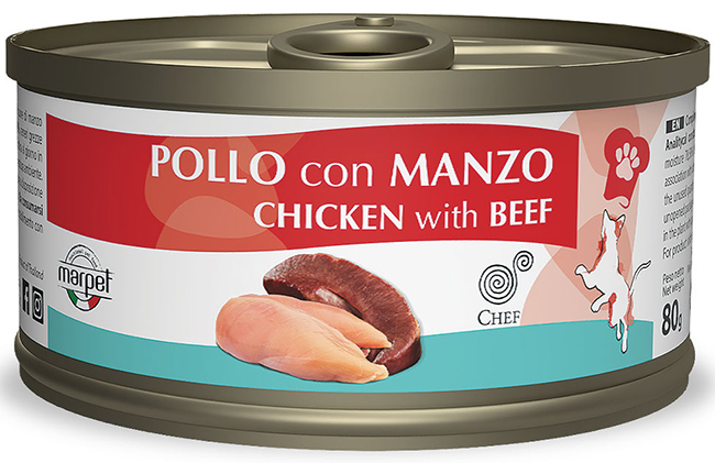 Image of Aequilibriavet Chef Pollo con Manzo - 80GR