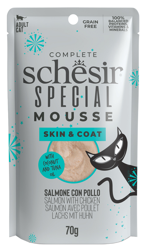 Image of Special Cat Skin & Coat Mousse Special Needs Salmone con Pollo - 70GR