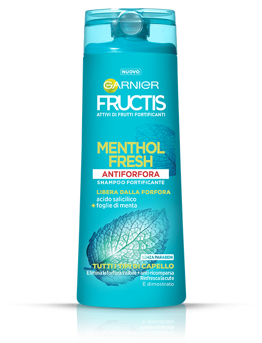 Image of FRUCTIS Menthol Fresh Shampoo Antiforfora GARNIER 250ml