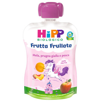 Image of Frutta Frullata HiPP Biologico Mela Prugna Pesca 90g