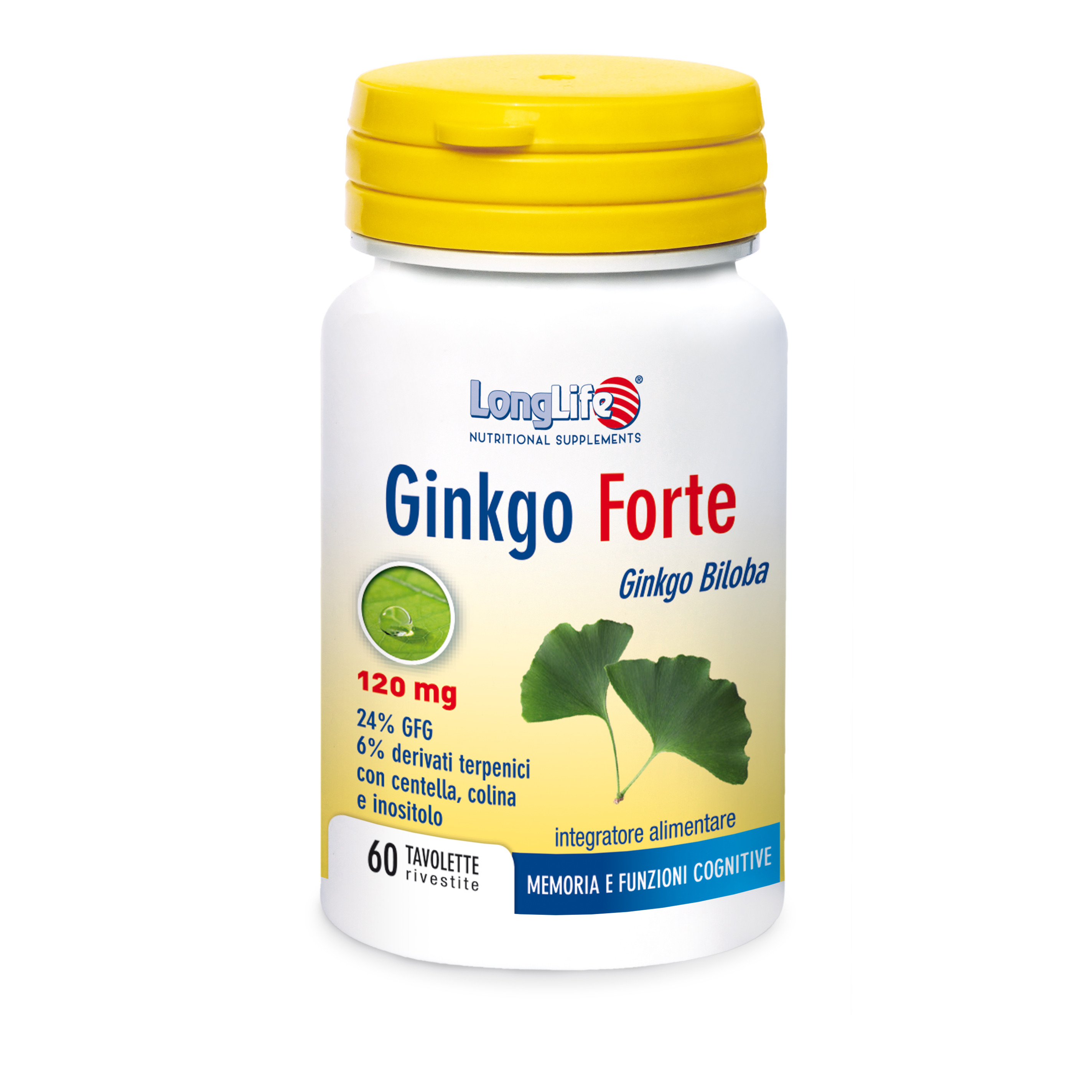 Image of Ginkgo Forte LongLife 60 Tavolette Rivestite033