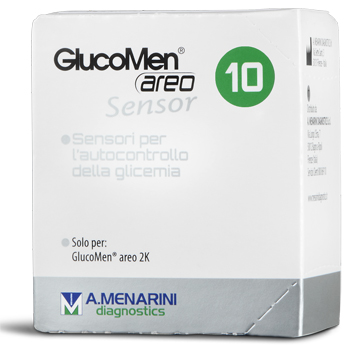 Image of GlucoMen Areo Sensor A.Menarini Diagnostics 10 Strisce