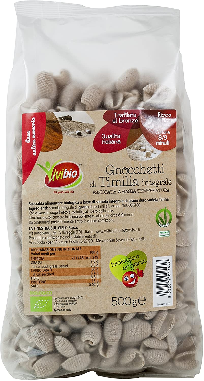 Image of Gnocchetti Di Timilia Integrali Vivibio 500g033