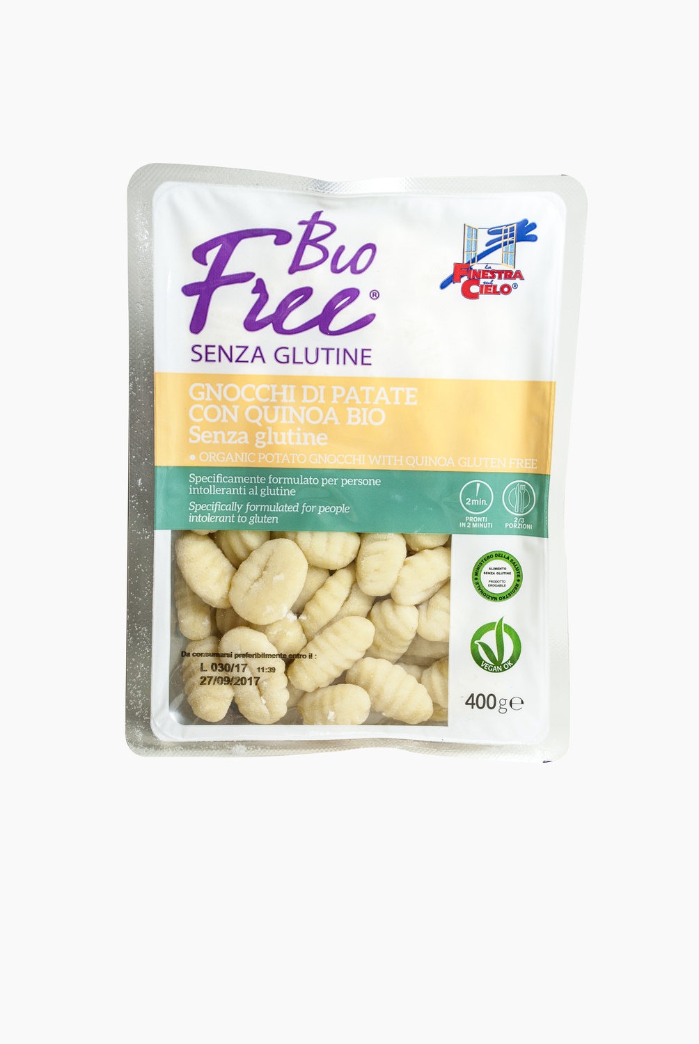 

Gnocchi Di Patate Con Quinoa Bio Free® 400g