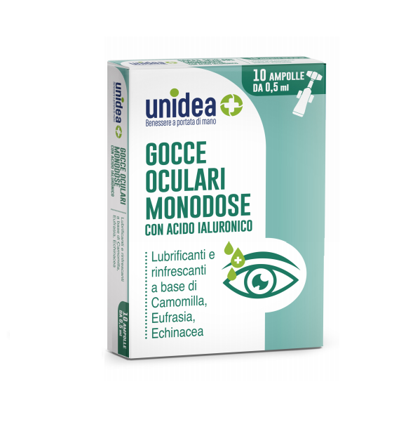 Image of GOCCE OCULARI MONODOSE unidea 10 Ampolle