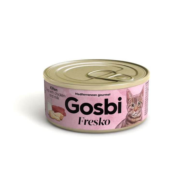Image of Gosbi Fresko Adult Tonno Con Pollo E Latte GOSBI PetFood 70g