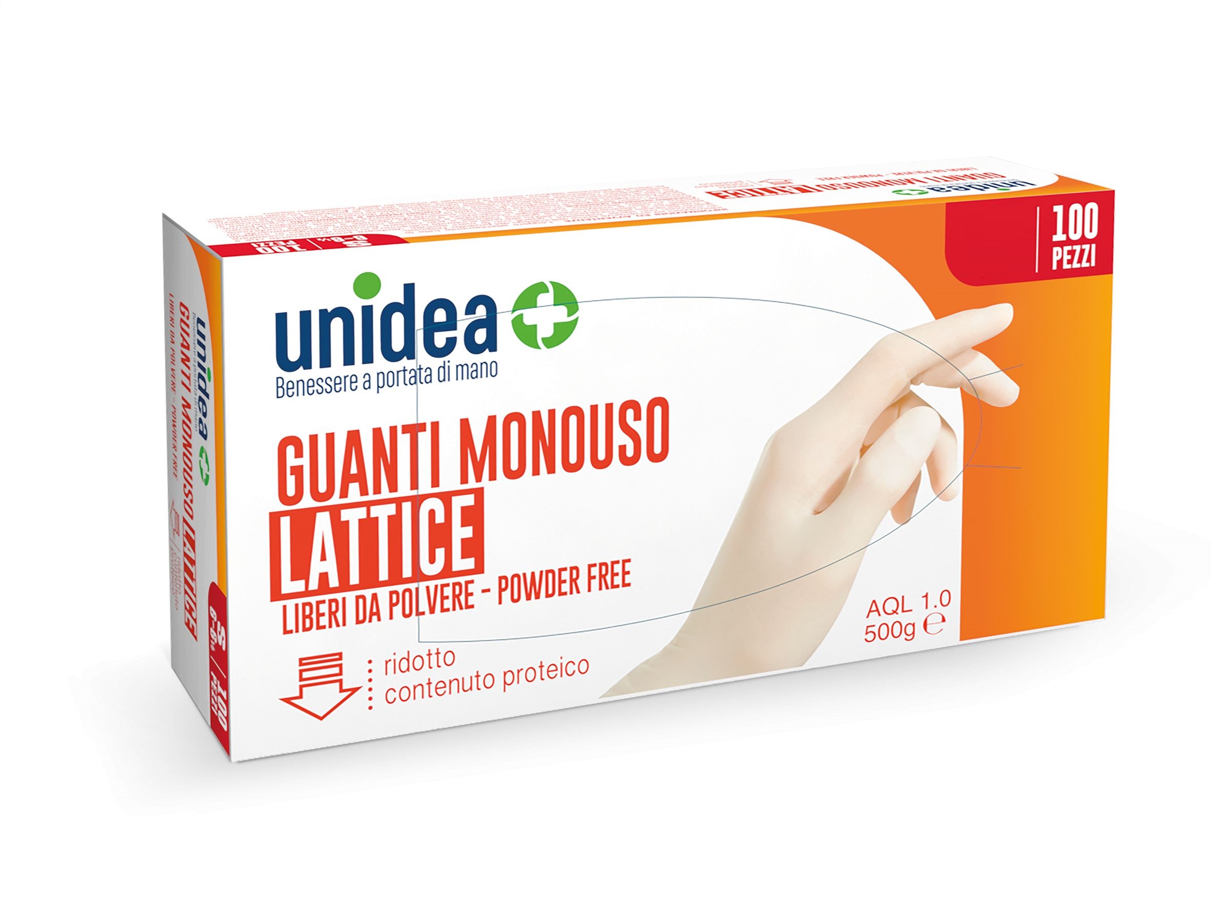 

GUANTI IN LATTICE unidea Misura M 100 Pezzi