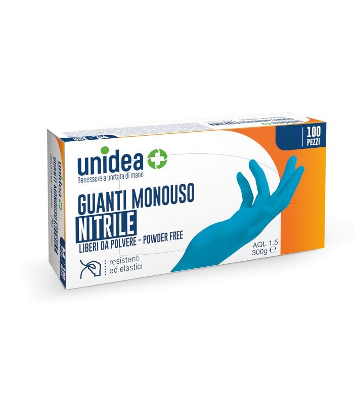 

GUANTI NITRILE unidea Misura L 100 Pezzi