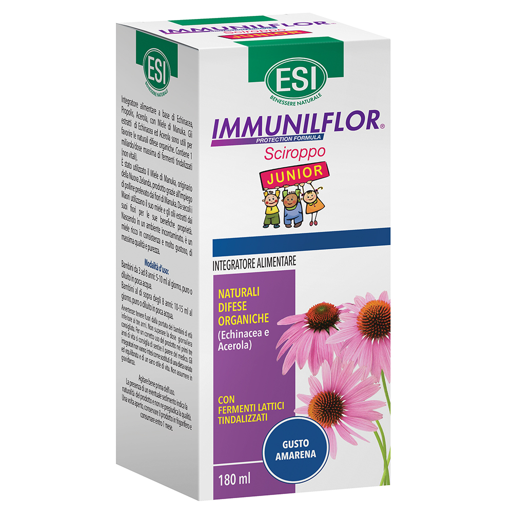 Esi Immunilflor Sciroppo Junior Integratore Difese Immunitarie 180 ml