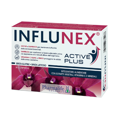 Image of INFLUNEX(R) ACTIVE PLUS Pharmalife 30 Compresse033