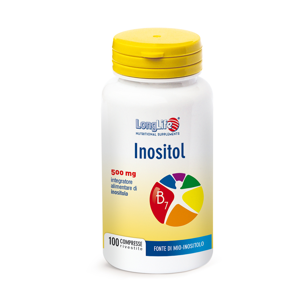 LongLife Inositol Integratore Metabolismo Dei Grassi a Base Di Inositolo 100 Tavolette