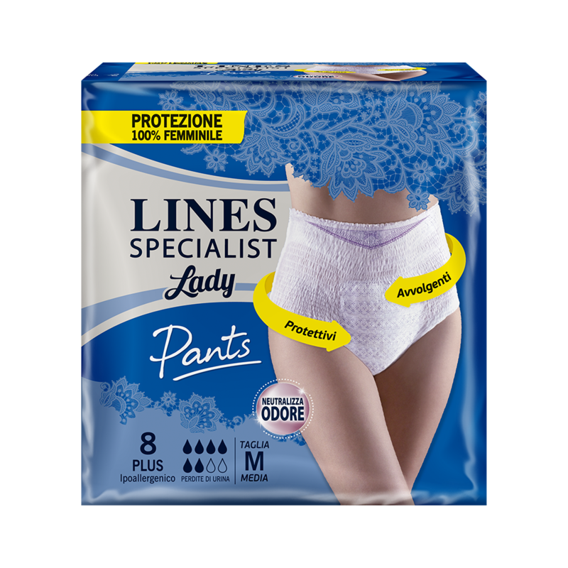 

LINES SPECIALIST Lady Pants Plus Taglia M 8 Pezzi