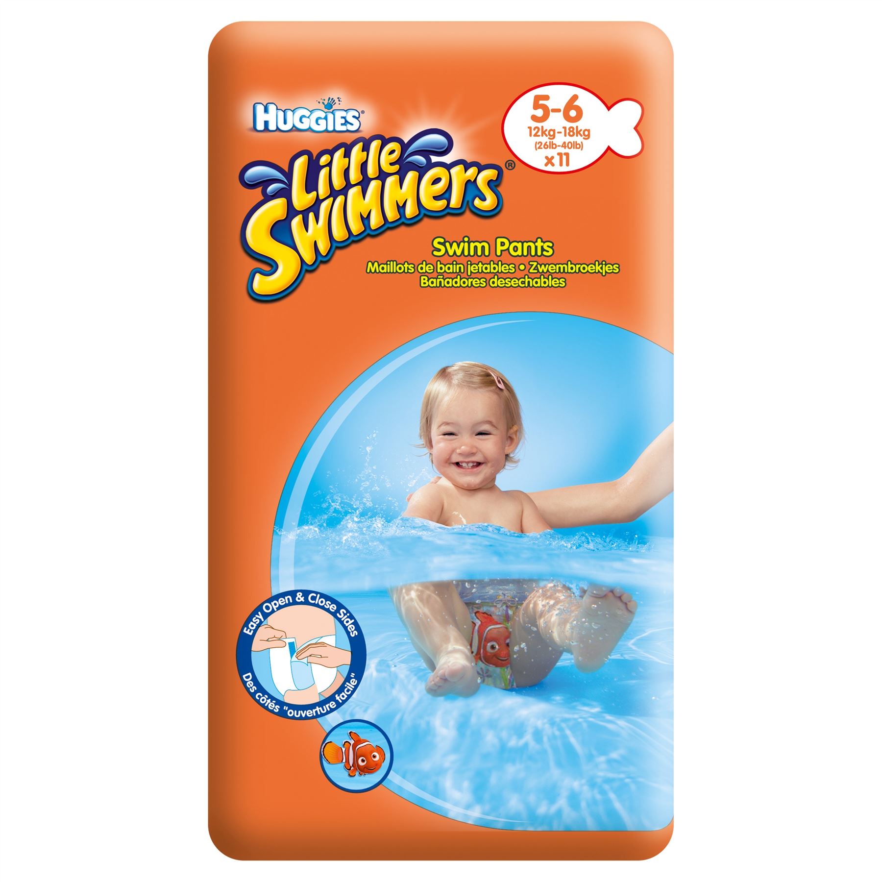 Image of Little Swimmers Huggies(R) Pannolini Unisex Taglia L 11 Pezzi033