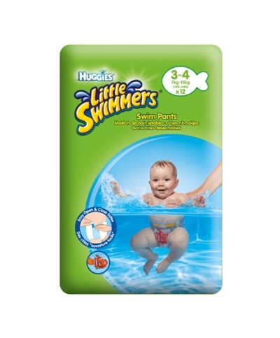 Image of Little Swimmers Huggies(R) Pannolini Unisex Taglia M 12 Pezzi033