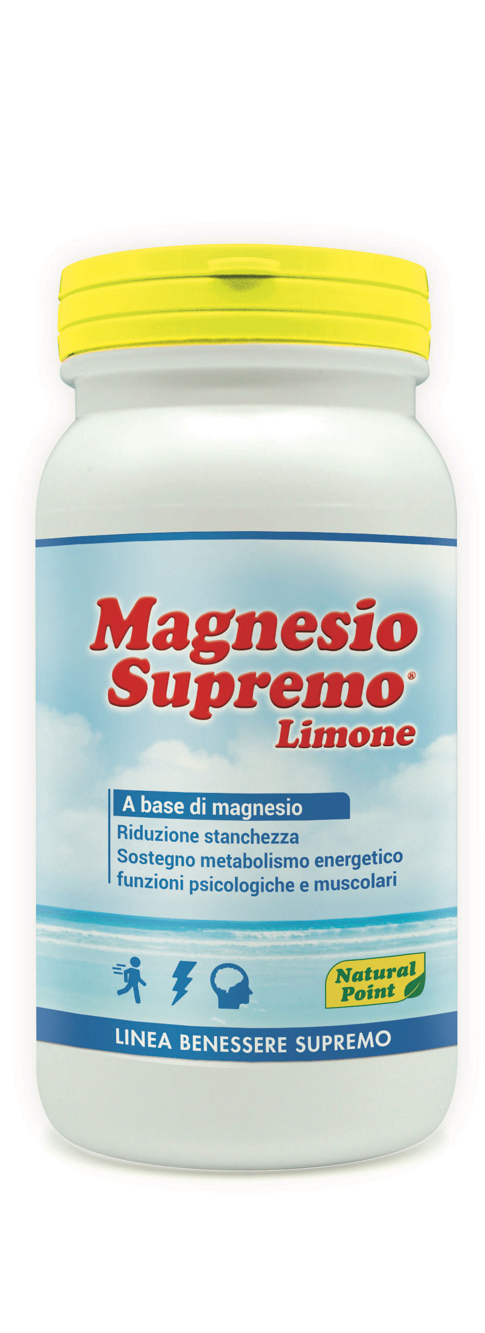 Magnesio Supremo Limone Natural Point 150g Linea Benessere Supremo