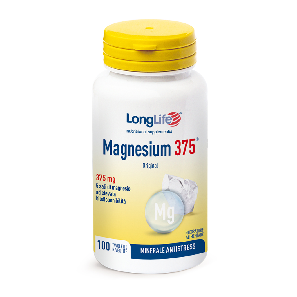 

Magnesium 375mg LongLife 100 Tavolette Rivestite